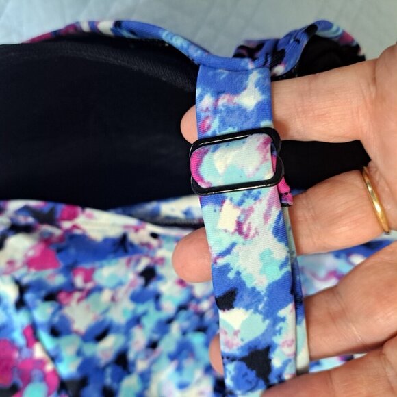 Delta Burke Women's 34W Multicolor One-Piece Swimsuit Adjustable Straps - Picture 4 of 8